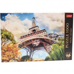 Puzzle Trefl premium plus 1000e photo Odyssey wieża Eiffel w Paryżu 