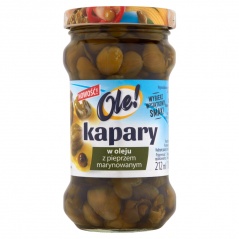 Kapary w oleju z pieprzem marynowanym 