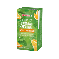 Herbata ekspresowa Spar owoco-ziołowa melisa z pomarańczą 20tx2g 