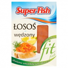 SuperFish FIT Łosoś wędzony na zimno plastry 80g