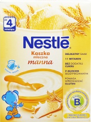 Gerber Pełnia zbóż Kaszka "Manna" z mlekiem po 4. miesiącu 250 g