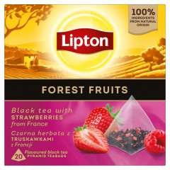 Herbata ekspresowa Lipton czarna Forest Fruits piramidki 20tx1,5g 