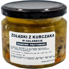 Żołądki Domowe przysmaki z kurczaka w galarecie 