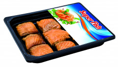 Koral Kieszonki z łososia ze szpinakiem wędzone na gorąco luz 2 kg