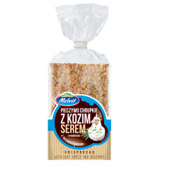 Melvit Crispy Pieczywo chrupkie żytnie z kozim serem i rozmarynem 130g