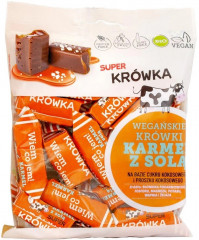 Krówki super krówka bio bezmleczne smak karmelu z solą 