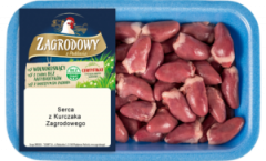 Serca z kurczaka zagrodowego tacka 