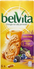 Ciastka Belvita zbożowe musli z owocami leśnymi 