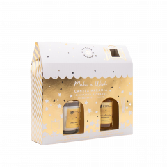 Zestaw zapach La Casa de Los aromas świeca+patyczki pomar/cynam 1szt 