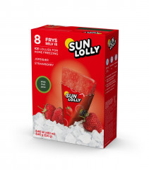 Sun lolly lody wodne do zamrażania w domu truskawka 480 ml
