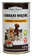 Karma Piotr i Paweł drób z warzywami w sosie 