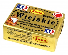 Jana masło ekstra Średzkie prosto z masielnicy 250g