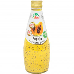 Napój vinut papaja z nasionami bazylii 