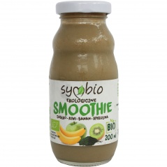Smoothie jabłko kiwi banan spirulina bio 