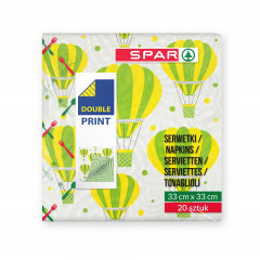 Serwetki Spar 33x33cm Balony 20szt 
