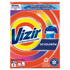 Vizir Szybkie rozpuszczanie Do kolorów Proszek do prania 5 prań 275 g