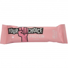 Baton proteinowy z galaretką wiśniową yourchoice. 