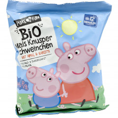 Chrupki Peppa Pig bio kukurydziane smak jabłko-marchew 30g 