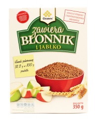 Granulat wysykobłonnikowy zawiera błonnik i jabłko 