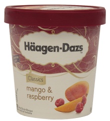 Lody Haagen-Dazs mango raspberry