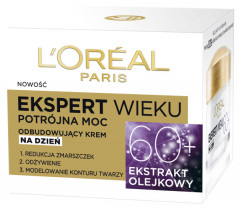 L'Oreal Paris Ekspert Wieku Przeciwzmarszczkowy krem odbudowujący na dzień 60+ 50 ml
