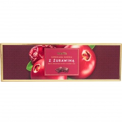 Czekolada gorzka z kawałkami żurawiny 250 g Terravita