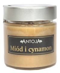 Miód kremowany i cynamon mielony 