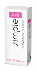 Krem pod oczy eva simple ze świetlikiem 