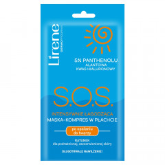 Lirene maska-kompres w płachcie s.o.s. intensywnie łagodząca 