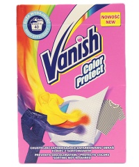 Vanish Color Protect - Chusteczki zapobiegające zafarbowaniu ubrań 20 szt (do 40 prań)