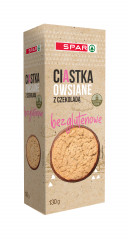 Ciastka Spar bezglutenowe owsiane z czekoladą 