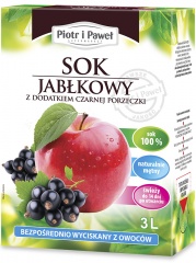Sok jabłko-czarna porzeczka naturalny Piotr i Paweł