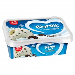 Big Milk Lody śmietankowe z kawałkami ciastek 1000 ml