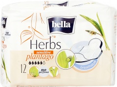 Podpaski Bella Herbs Sensitive wzbogacone babką lancetowatą 12 szt.