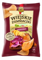 Wiejskie Ziemniaczki Chipsy ziemniaczane wędzonka 130 g