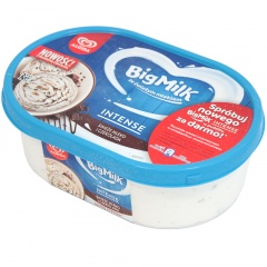 Lody Big Milk Choco Intense 1L