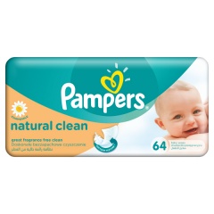 Pampers chusteczki natural clean 64szt 