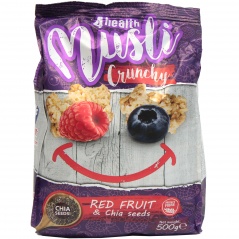 Crunchy jagoda z maliną i nasiona chia 
