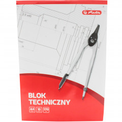 Herlitz Blok techniczny A4 10 białych kartek