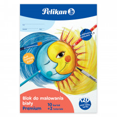 Pelikan Blok do malowania biały premium  A4 10 kartek