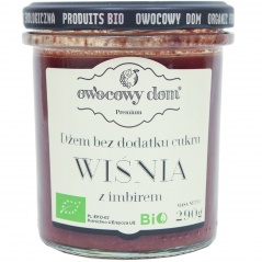 Dżem wiśnia z imbirem bez dodatku cukru bio 