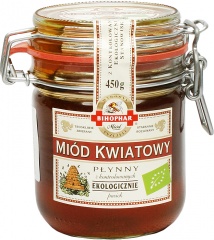 Miód Bihophar kwiatowy płynny ekologiczny 