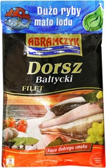 ABRAMCZYK Dorsz Bałtycki Filety Ze Skórą Bez Dodatków 10% 450/500G