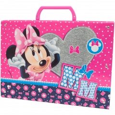 Teczka twarda z rączką Minnie 