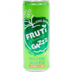 Napój gazowany Fruti 100% jabłkowy tłoczony na zimno puszka 