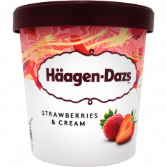 Lody Haagen-Dazs Strawberries & Cream 