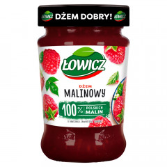 Dżem Łowicz malinowy niskosłodzony malinowy