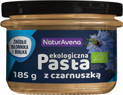 Pasta z czarnuszką ciecierzyca i suszonymi pomidorami bio 