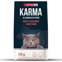 Karma dla kota Spar sucha bogata w wołowinę z warzywami 750g 