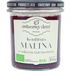 Konfitura malina z cukrem trzcinowym bio 